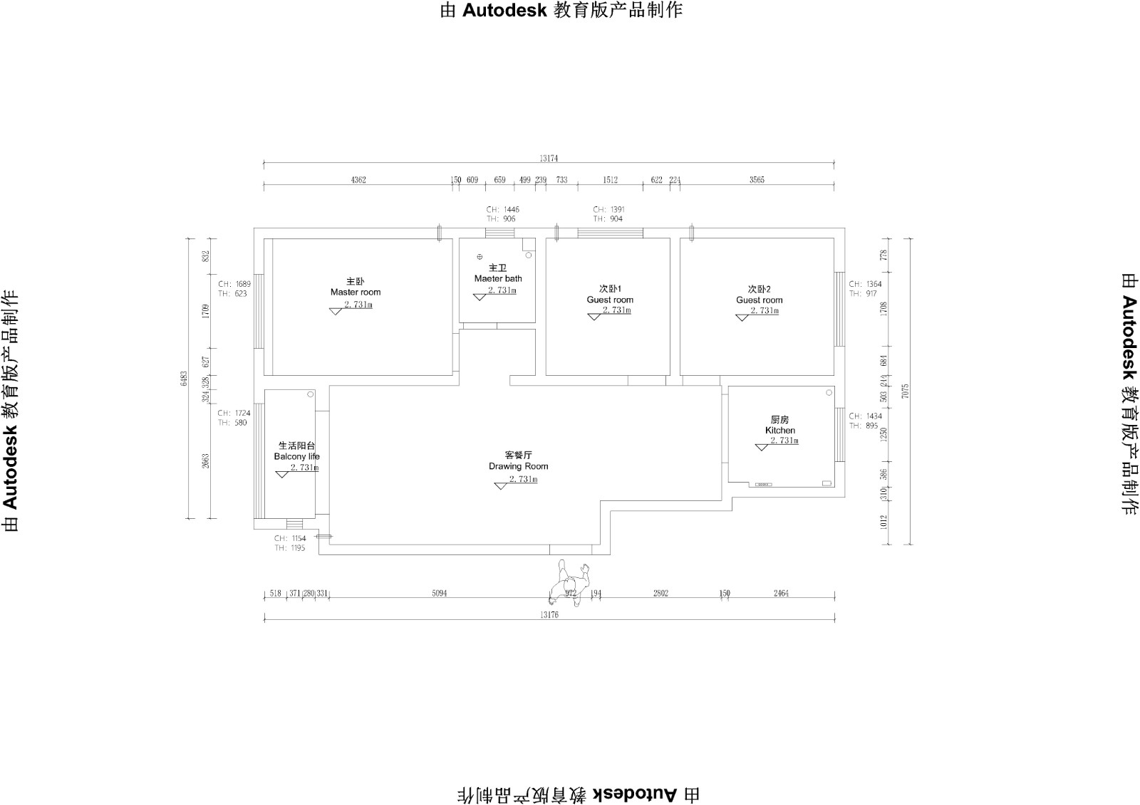 和西苑現(xiàn)代簡(jiǎn)約風(fēng)格戶型圖裝修效果圖